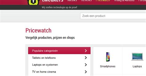 vergelijkingssite|Tweakers Pricewatch: de beste tech